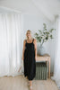 The Easy Breezy Linen Midi - Black
