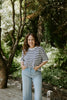 Striped Knit Basic - Navy/Cream