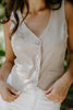 Denim Vest - Stretchy - Khaki