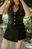 Denim Skort - Black