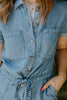Button Up Denim Romper