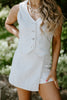 Denim Vest - Stretchy - White