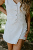 Denim Skort - White