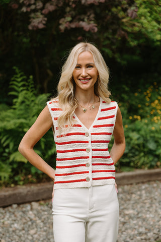 Flowy Linen Tank - White