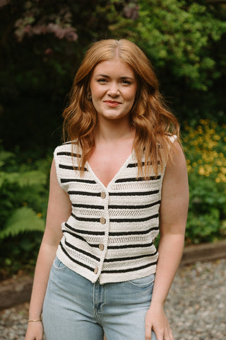 Flowy Linen Tank - White