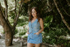 Denim Skirt With Cargo Pocket - Light Blue