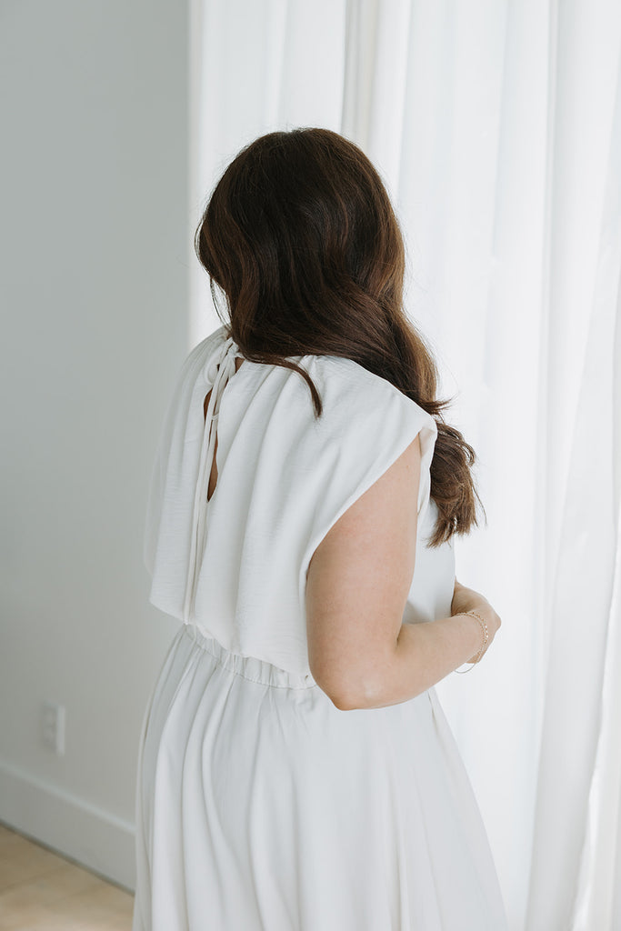Bubble Top & Skirt Set - Cream