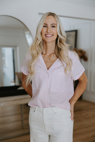 Button Up Vest - Linen - White