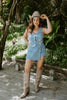 Denim Skort - Light Blue