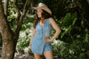 Denim Skort - Light Blue