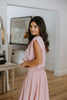 Bubble Top & Midi Skirt Set - Pink