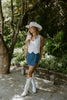 Denim Skort - Blue