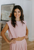 Bubble Top & Midi Skirt Set - Pink