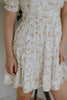 Ruffle Floral Mini Dress - White