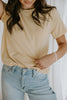 Basic Bamboo Round Neck T-Shirt - Banana