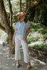Classic Short Sleeve Denim Button Up - Snow Wash