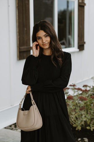 Striped Tie Dress - Blue