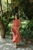 Bubble Top & Midi Skirt Set - Apricot