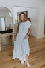 Striped Top & Skirt Set - Blue