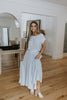 Striped Top & Skirt Set - Blue