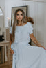 Striped Top & Skirt Set - Blue