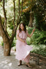 Bubble Top & Midi Skirt Set - Pink