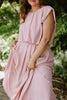 Bubble Top & Midi Skirt Set - Pink