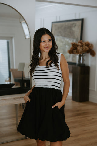 Knit Basic Wide Strap Tank - Black