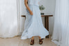 Striped Top & Skirt Set - Blue