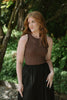 Ribbed Tank Top - Chocolate