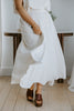 Bubble Top & Midi Skirt Set - Cream