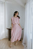 Bubble Top & Midi Skirt Set - Pink