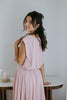 Bubble Top & Midi Skirt Set - Pink