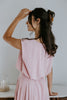 Bubble Top & Midi Skirt Set - Pink