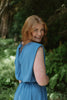 Bubble Top & Midi Skirt Set - Cobalt Blue