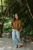 Classic Exposed Seam Sweater - Brown