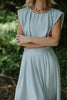 Bubble Top & Midi Skirt Set - Blue