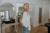 Long Sleeve Tencel Button up - White
