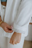 Classic Blazer with Stripe Lining - White