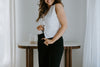 Button Up Vest - Linen - White