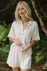 Button Up Linen Set - Oat