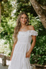 Eyelet Dress - White
