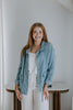 Tencel Lightweight Button Up Jacket - Blue