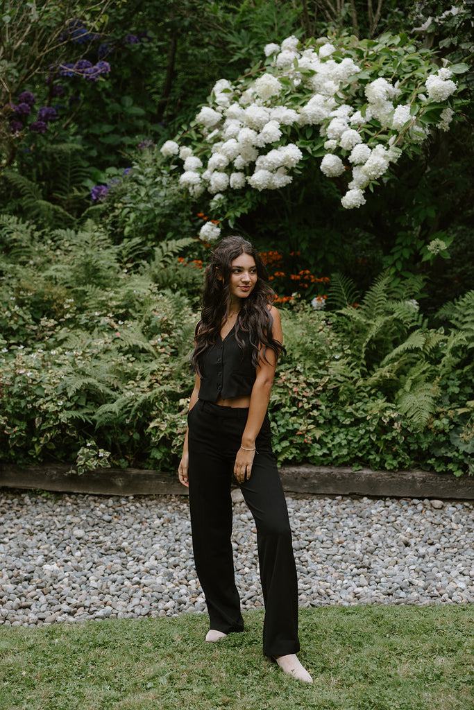 Vest & Dress Pant Set - Black