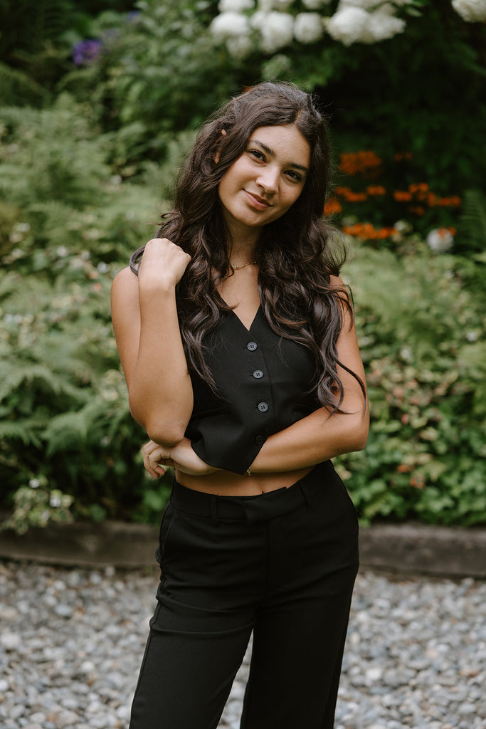 Vest & Dress Pant Set - Black