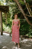 Abstract Print 2 Piece Set - Red/White