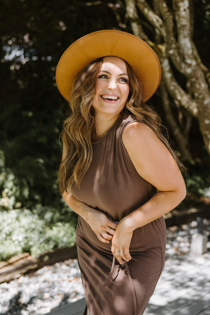The Romy Dress - Brown