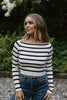 Striped Long Sleeve - Cream/Black