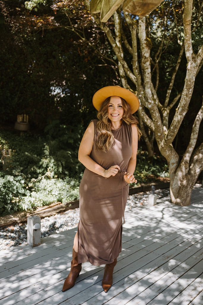 The Romy Dress - Brown