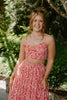Abstract Print 2 Piece Set - Red/White